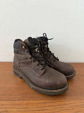 Irish Setter by Red Wing Men's 6" Kittson Brown Soft Toe Work Boots Mens 10.5